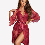 3 Piece Bra and Panty Sets with Robe