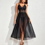 Lace Babydoll Mesh Nightdress