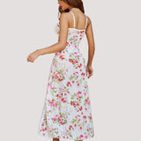 Lace Mesh Side Split Nightgowns
