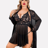Plus Size Sleepwear Exotic Lace Lingerie Sets