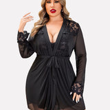 Plus Size Sleepwear Exotic Lace Lingerie Sets