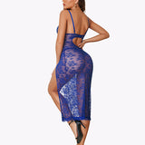 Lace Nightdress Long Side Split Dress