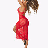 Lace Nightdress Long Side Split Dress