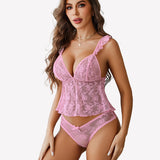 Bra And Panty Sets Cami Top 2 Pcs Pjs Sets