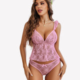 Bra And Panty Sets Cami Top 2 Pcs Pjs Sets