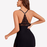 Lace Nightgown V Neck Soft Chemise