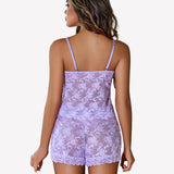 Sheer Pajama Set Floral Lace Set