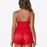 Sheer Pajama Set Floral Lace Set