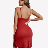 Lace Nightgowns Side Slit Chemise