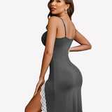 Lace Nightgowns Side Slit Chemise