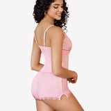 Cami Pajama Set Lace Trim Short PJ Set