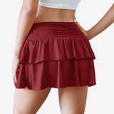 Mini Skirt Layered Ruffle Skirts