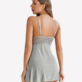 Lace Strap Nightwear Modal Sleep Dress
