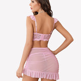 Lingerie Set Lace Bra and Bodydon Dress