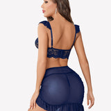 Lingerie Set Lace Bra and Bodydon Dress