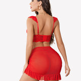 Lingerie Set Lace Bra and Bodydon Dress