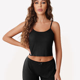 Cami Pajama Sets Ribbed Lounge Set