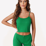 Cami Pajama Sets Ribbed Lounge Set