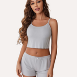 Cami Pajama Sets Ribbed Lounge Set