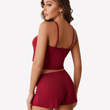 Cami Pajama Sets Ribbed Lounge Set