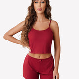 Cami Pajama Sets Ribbed Lounge Set