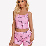 Cami Pajama Sets Ribbed Lounge Set