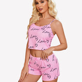 Cami Pajama Sets Ribbed Lounge Set