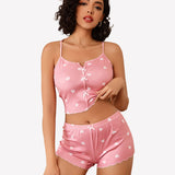 Ribbed Cami Pajama Set 2 Piece PJ Set