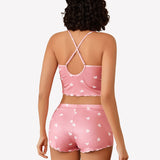 Ribbed Cami Pajama Set 2 Piece PJ Set