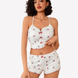 Ribbed Cami Pajama Set 2 Piece PJ Set