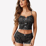 Ribbed Cami Pajama Set 2 Piece PJ Set