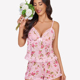 Ruffled Mesh Cami Lingerie
