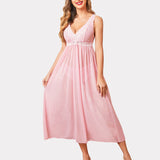Lace Mesh Chemise V Neck Sleepwear