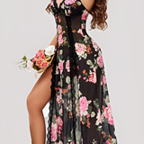 MidnightBloom™ Mesh Split Nightgown