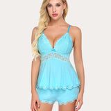 Lace Nightwear Pajamas Lounge Sets