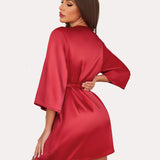Kimono Satin Short Silky Robes