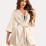 Kimono Satin Short Silky Robes