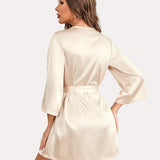Kimono Satin Short Silky Robes