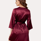 Kimono Satin Short Silky Robes