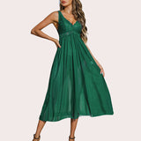 Lace Mesh Chemise V Neck Sleepwear