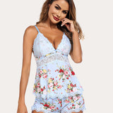 Lace Nightwear Pajamas Lounge Sets