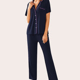 Pajamas Set Shirt with Long Pants