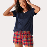 Short Sleeve Shorts Pajama Set