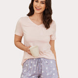 Short Sleeve Shorts Pajama Set