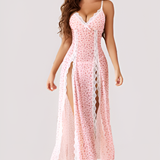 MidnightBloom™ Mesh Split Nightgown