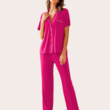 Pajamas Set Shirt with Long Pants