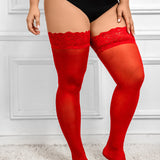 Plus Size One-piece Knee-high Stockings