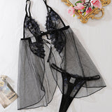 Mesh Lace See-through No-Take-Off Nightdress