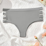 Plus Size High Waist Triangle Panties
