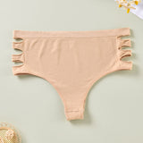 Plus Size High Waist Triangle Panties